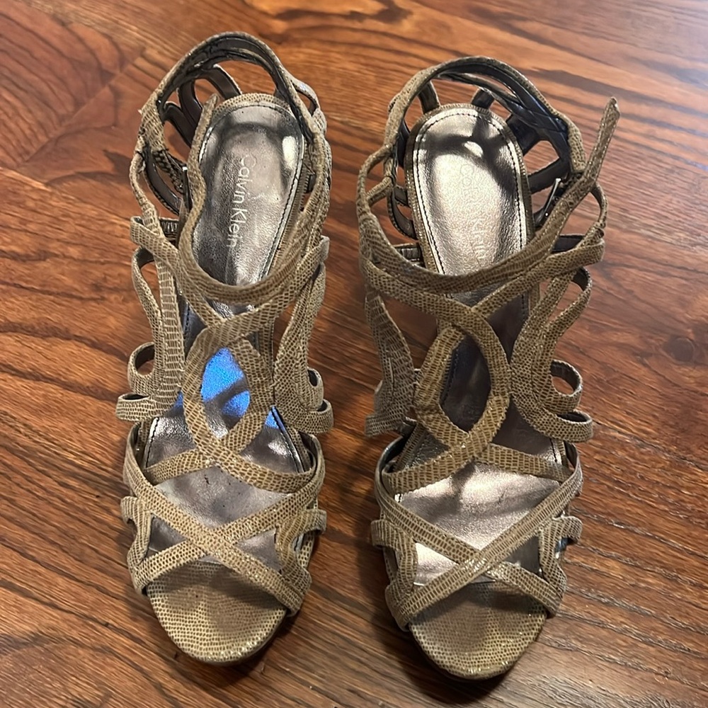 Calvin Klein heels size 6.5 worn one time. New and have the box